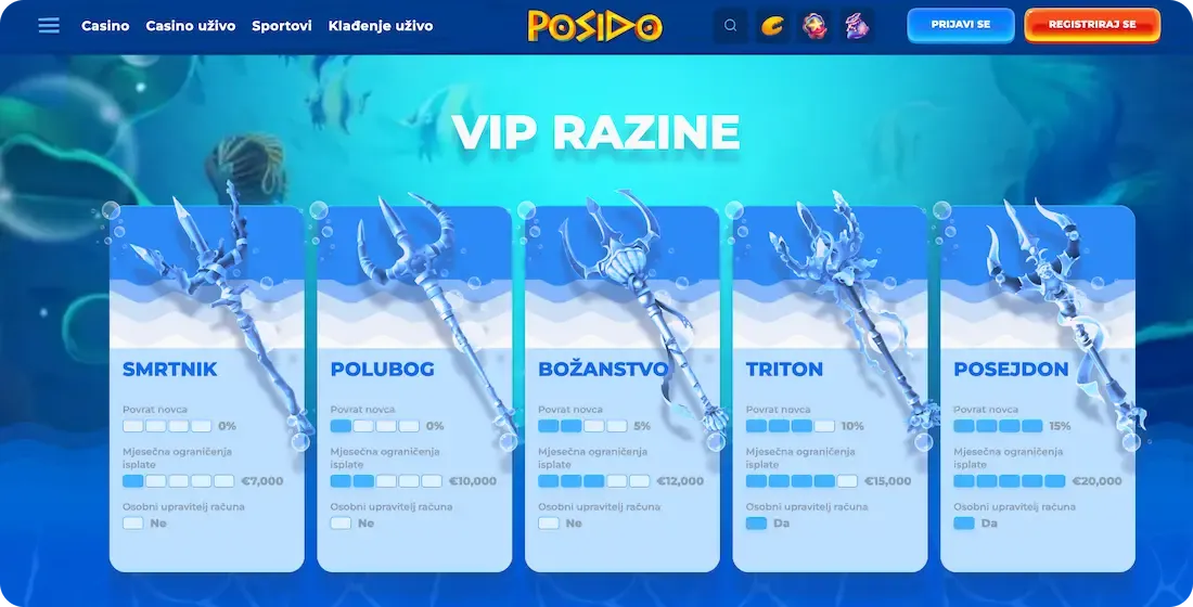 posido casino vip