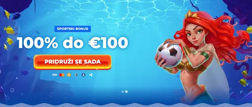 Posido sportski bonus do 100 eura za nove korisnike Sportski bonus sirene s loptom i natpisom